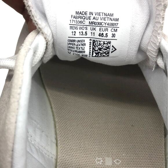 Converse Mens Skid Grip 171336c  Tan Pale Putty White  Canvas Sneakers 12 - Picture 7 of 7